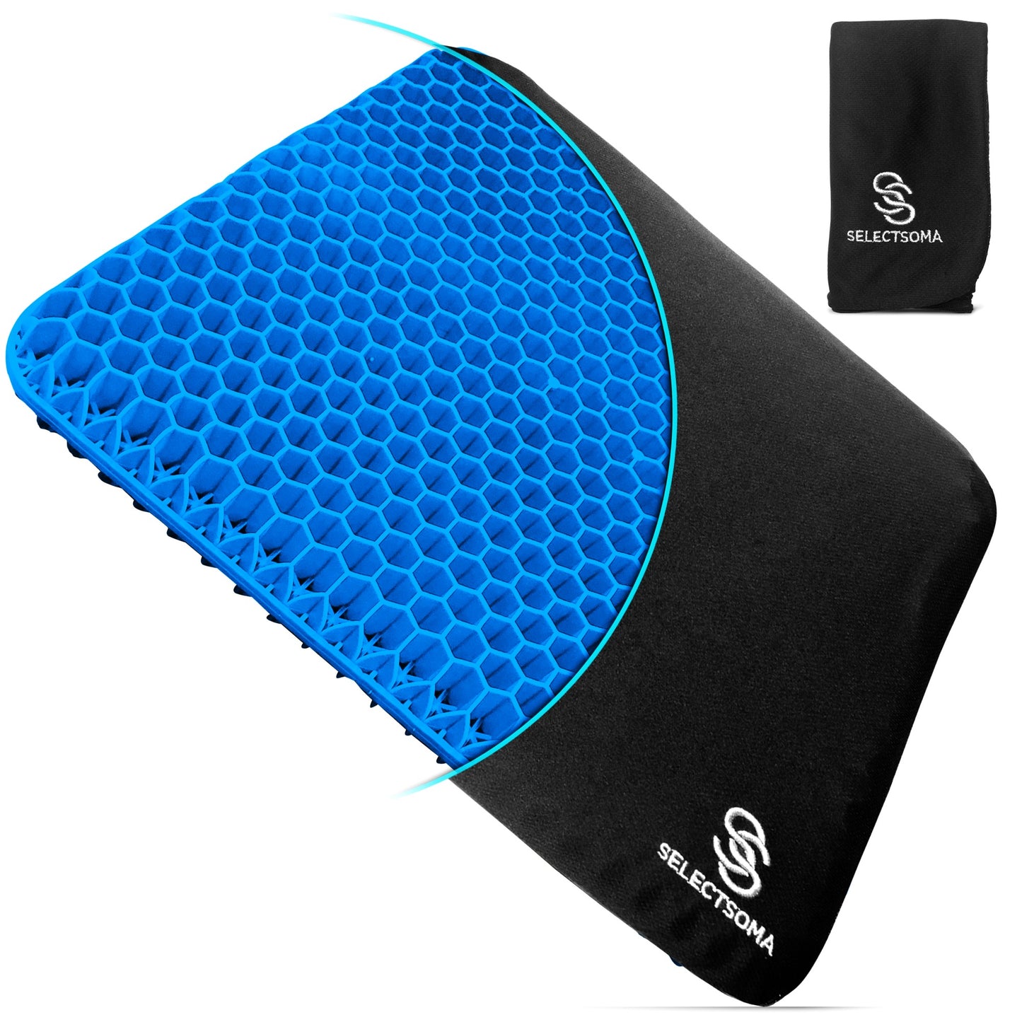 SelectSoma Gel Seat Cushion for Long Sitting Pressure Relief for Back