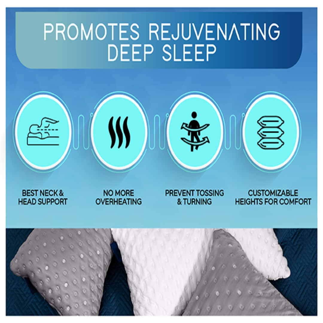 SomaSleep Cooling Pillow for Hot Sleepers by SelectSoma - Curved Side  Sleeper Bed Pillow - Gel Cooling Memory Foam Pillow for Neck, Back and  Shoulder